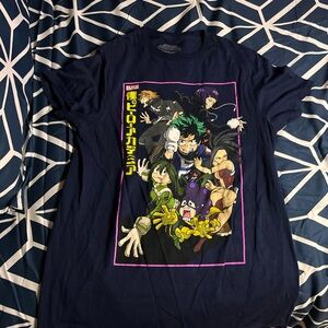 A My Hero Academia anime graphic tshirt
